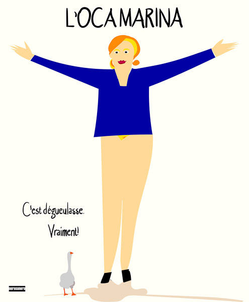 #1148A L'oca marina. Marine Le Pen (French Elections 2017) 2017