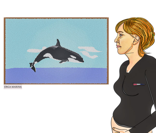 #1148E L'orca marina. Marine Le Pen Skinhead II (French Elections 2017) 2017