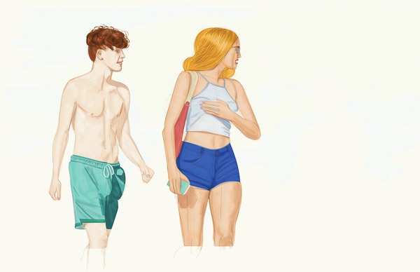 #1152A Sunday afternoon at the beach  2017