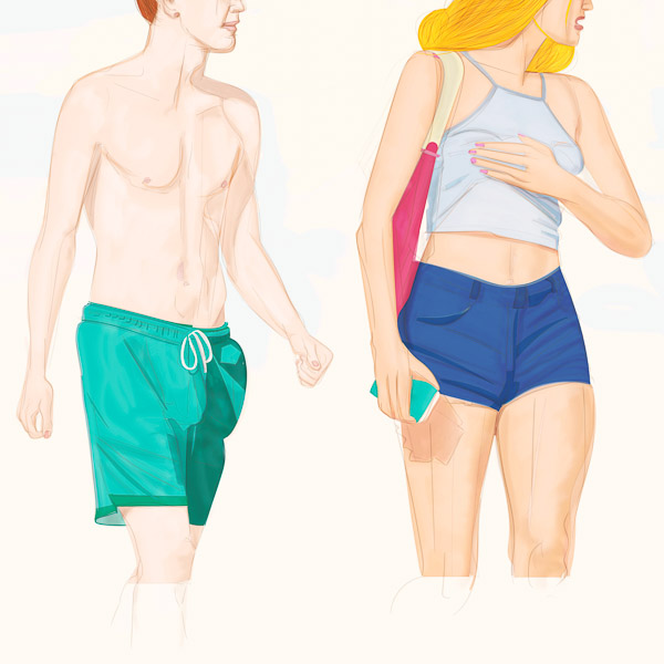 #1152E Sunday afternoon at the beach  2017