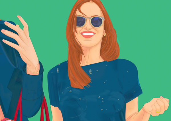 #1177B Girls on green 2017