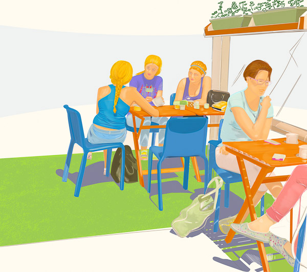 #1189A Tuesday at the coffee shop 2017