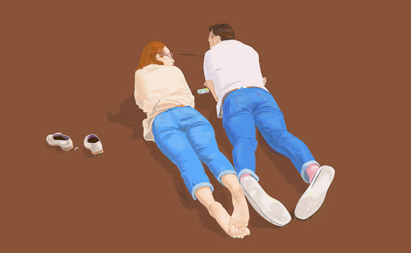 #1191A Couple #3 (4 Couples on the grass) 2017