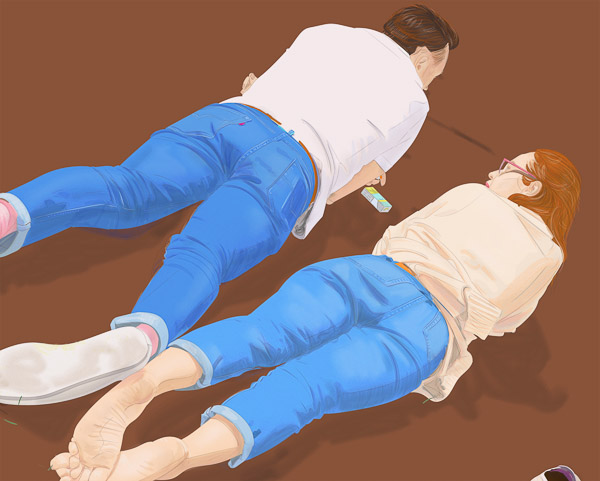 #1191B Couple #3 (4 Couples on the grass) 2017