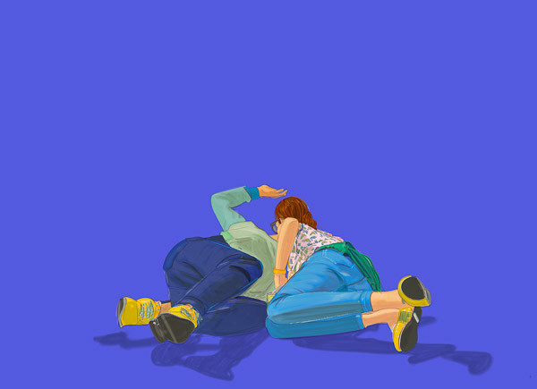 #1192A  Couple #2 (4 Couples on the grass) 2017