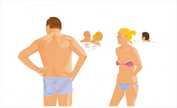 #1209A Russian Bathers (Taormina) 2017