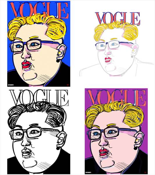 #1227AACart A question of hairstyle (Kim Jong-un for Vogue Mag) 2017