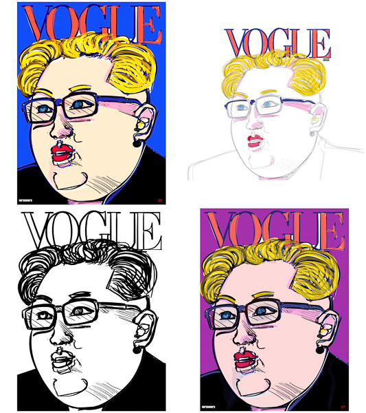 #1227AACart A question of hairstyle (Kim Jong-un for Vogue Mag) 2017