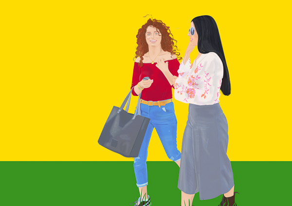 #1238D Two girls outside 2018