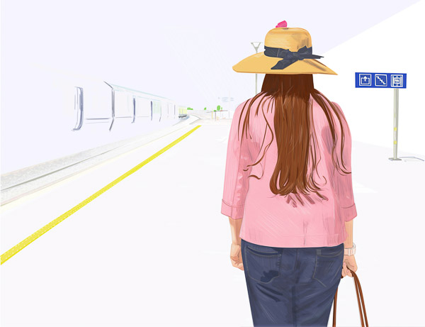 #1239A Waiting at the station 2018