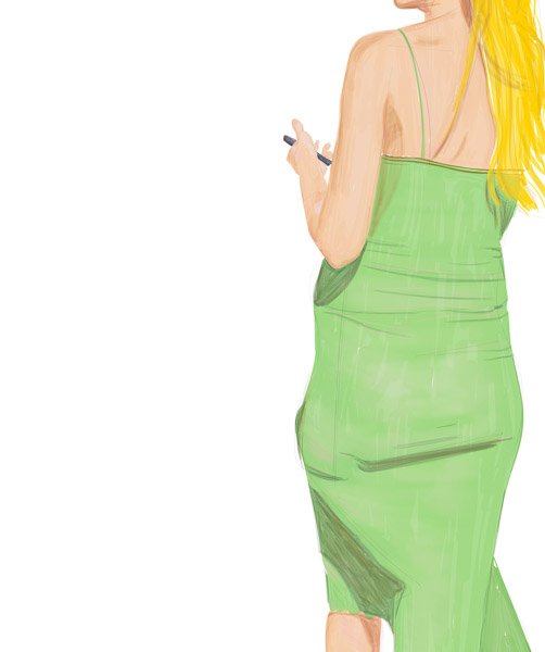 #1242B Lady in green 2018