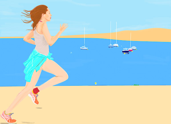 #1264A A run by the sea (Sunday morning) 2018