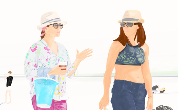 #1266B Weekends (girls with hats) 2018