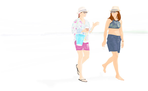 #1266C Weekends (girls with hats) 2018