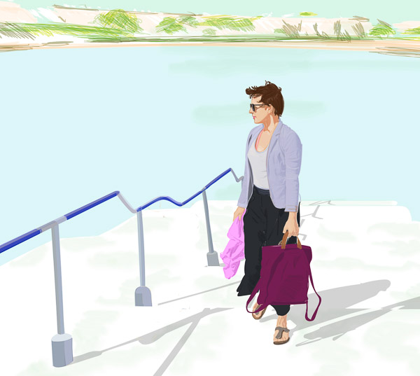 #1283A Steps to the sea (Gloria) 2018