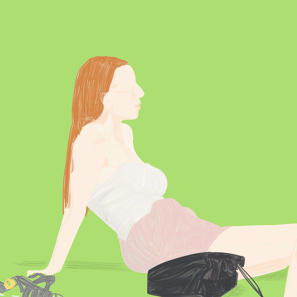 #1292C Summer Girls on Grass at Merrion Square 2018