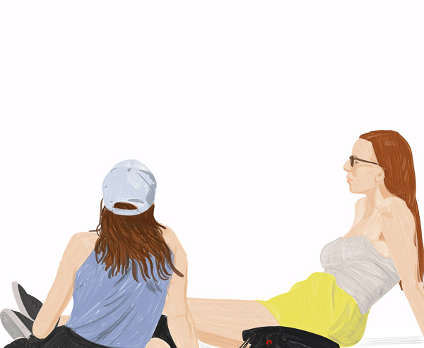 #1292F Summer Girls on Grass at Merrion Square 2018