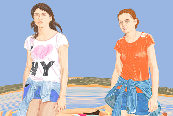 #1299A The NY T Shirt (Two friends) 2018