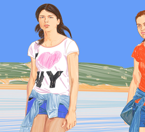 #1299B The NY T Shirt (Two friends) 2018