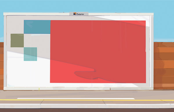 #1332C A new red space (The red billboard) 2018