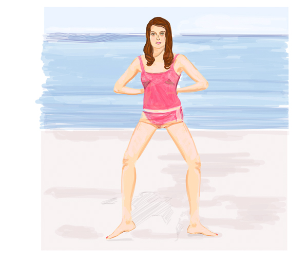 #1346a Mary Anne at the beach 2019