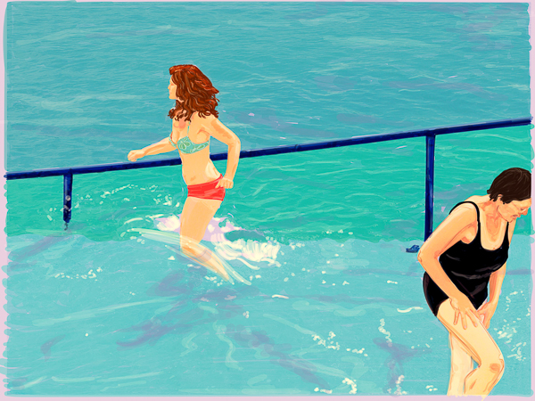 #1351b Bathers at Martello's, Sea Point 2019