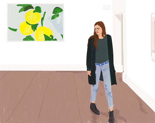 #1355C Jane at IMMA I Walking through an interior 2019