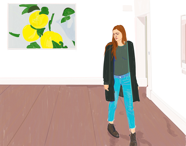 #1355D Jane at IMMA I Walking through an interior 2019