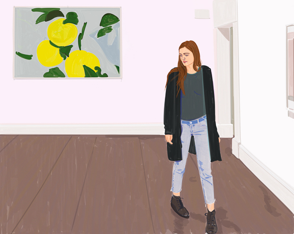 #1355a Jane at IMMA I Walking through an interior 2019