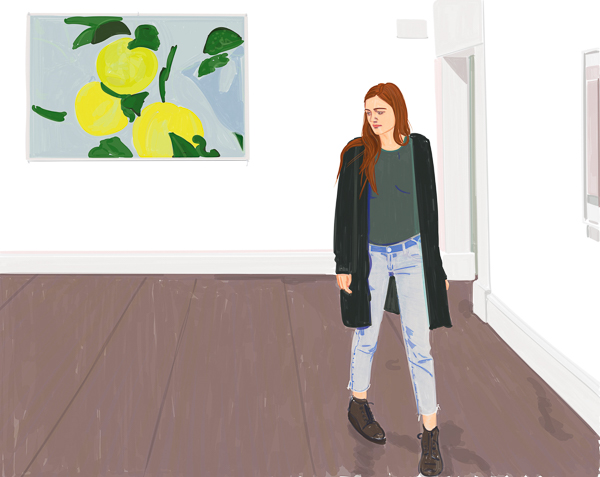 #1355b Jane at IMMA I Walking through an interior 2019
