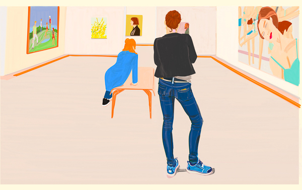 #1362a The beautiful Alex Katz exhibition at  Museum Brandhorst, Munich 2019