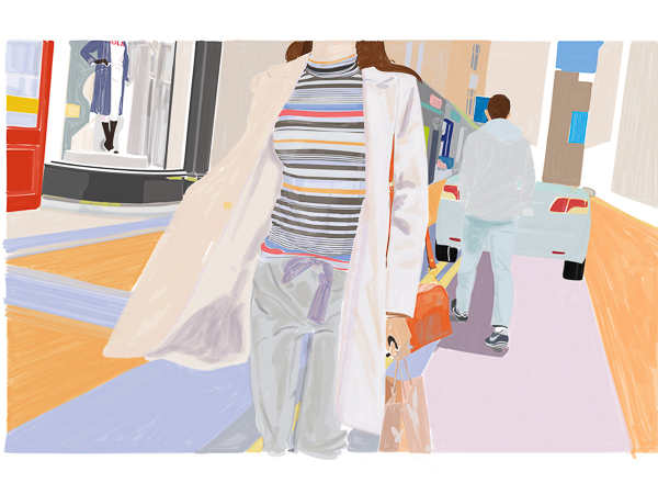 #1365E City with stripe t shirt 2019