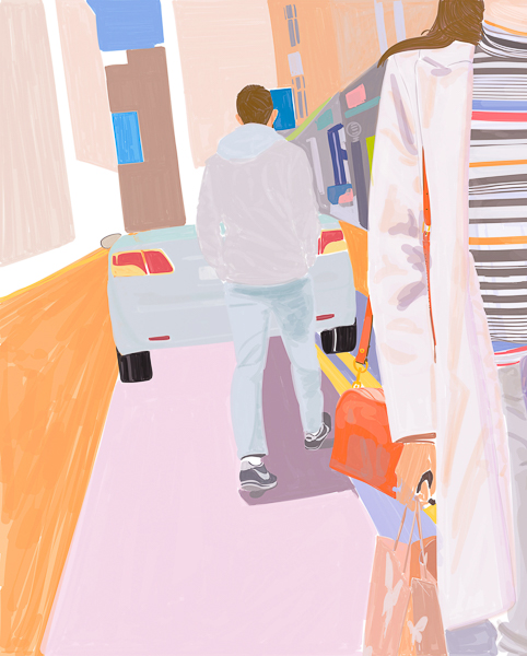 #1365b City with stripe t shirt 2019