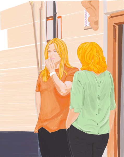 #1385A Sheila and Amanda (Out doors) 2019