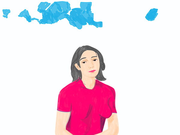 #1427C Anna in Red (One of four girls) 2019