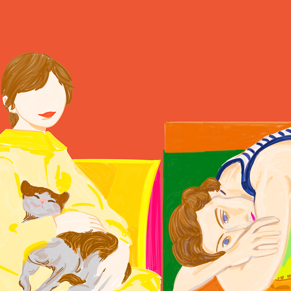 #1434C From Degas to Matisse (Study and composition after Degas and Matisse) 2019